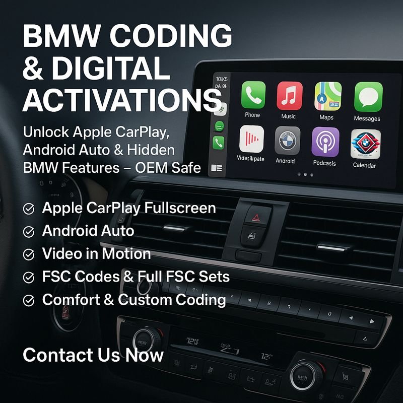 🚗 BMW Coding & Digital Activations – Unlock Hidden Features on Your BMW