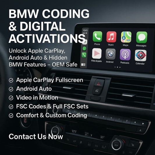 🚗 BMW Coding & Digital Activations – Unlock Hidden Features on Your BMW