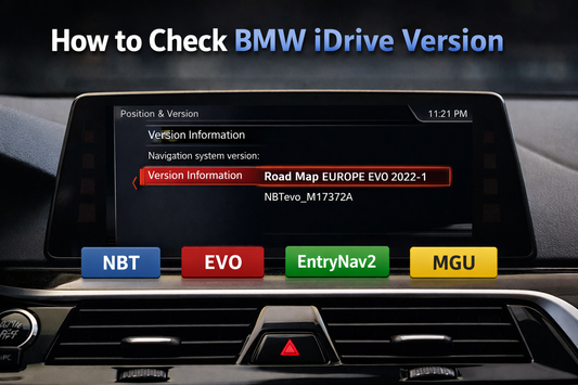 How to Check BMW iDrive Version (NBT, EVO, EntryNav2, MGU)
