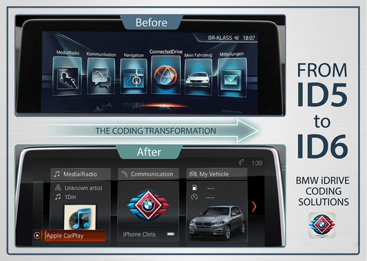 BMW Idrive ID5 to ID6 upgrade coding