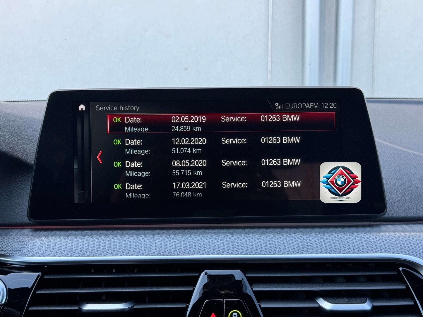 Service History Update for BMW – F/G Series BimmerTweaks