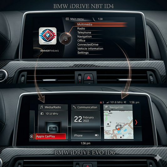 BMW NBT EVO ID4 to ID6 Flash Upgrade – CarPlay Full Screen, VIM, Android Mirroring