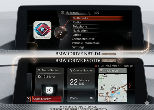 BMW NBT EVO ID4 to ID6 Flash Upgrade – CarPlay Full Screen, VIM, Android Mirroring