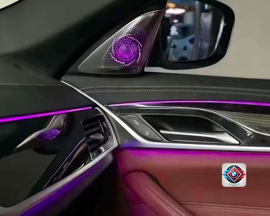 Tweetere cu lumini ambientale BMW G30 G31 F90 Bowers&Wilkins BimmerTweaks