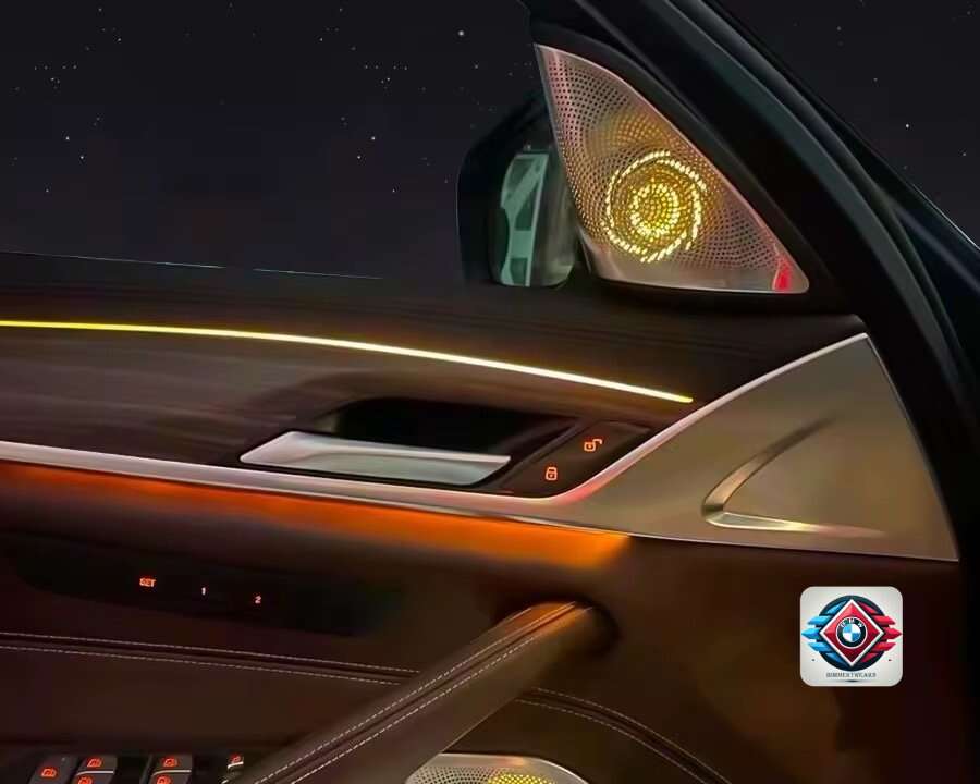 Tweetere cu lumini ambientale BMW G30 G31 F90 Bowers&Wilkins BimmerTweaks
